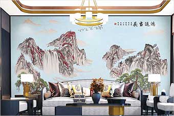 吴忠森佰汇航空纤维墙咔（鸿运当头）
